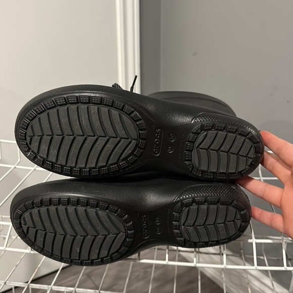 Crocs Rain Boots with Bow Tie - Black - Picture 3 of 4